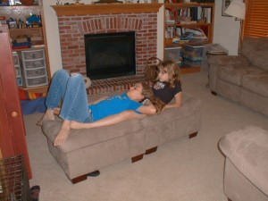 watching TV