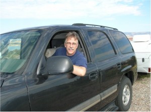 dad drivin away